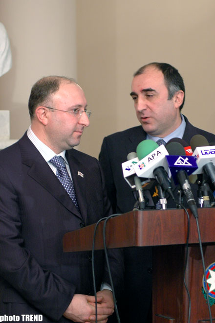 Azeri, Georgian FMs discuss establishment of Transatlantic energy concept